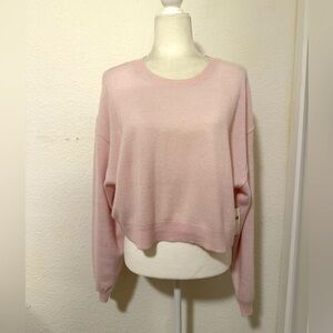 NWT Anthropologie Alani Cashmere Sweater by Pilcro: Cropped Crew-Neck Edition